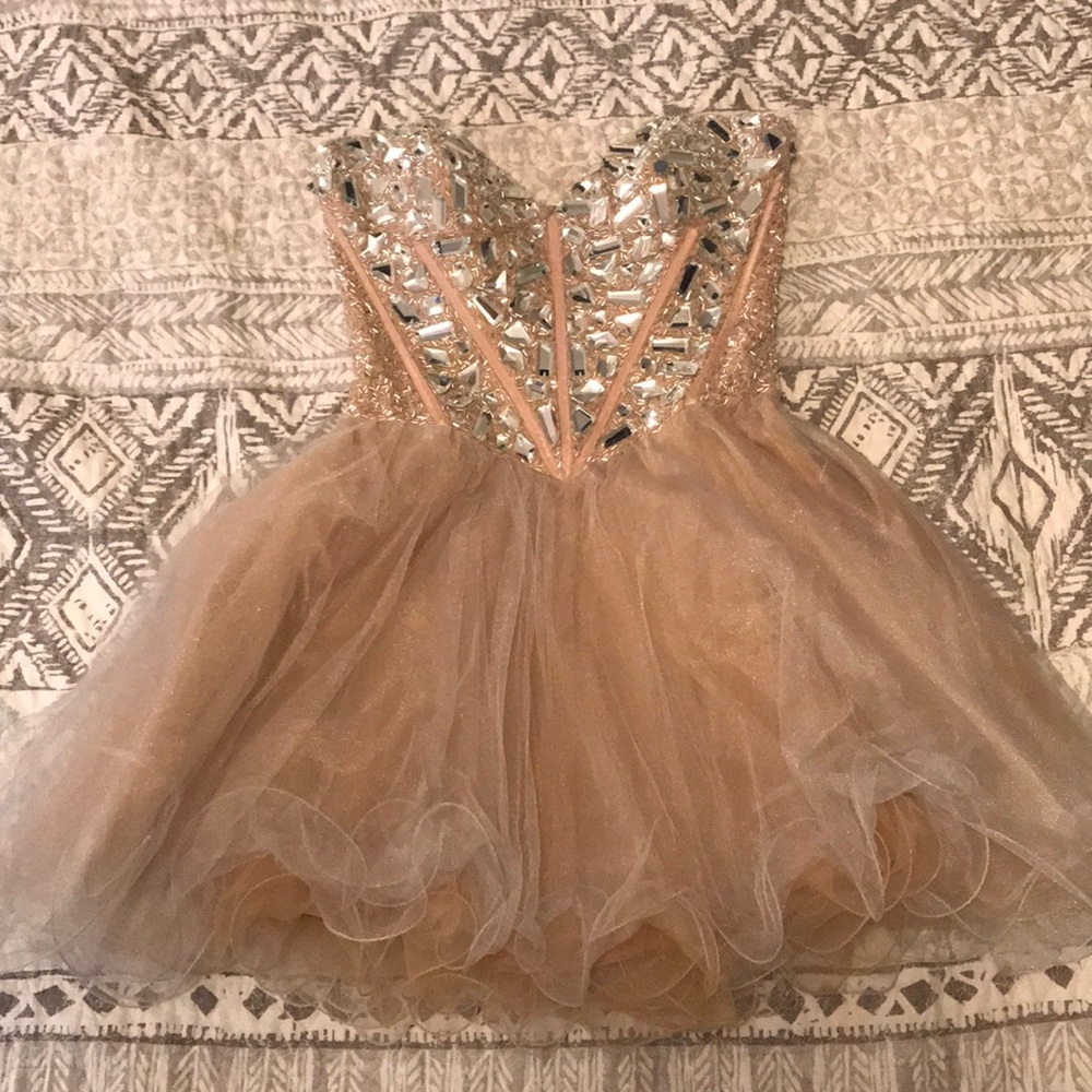 Sherri Hill Strapless Prom Dress